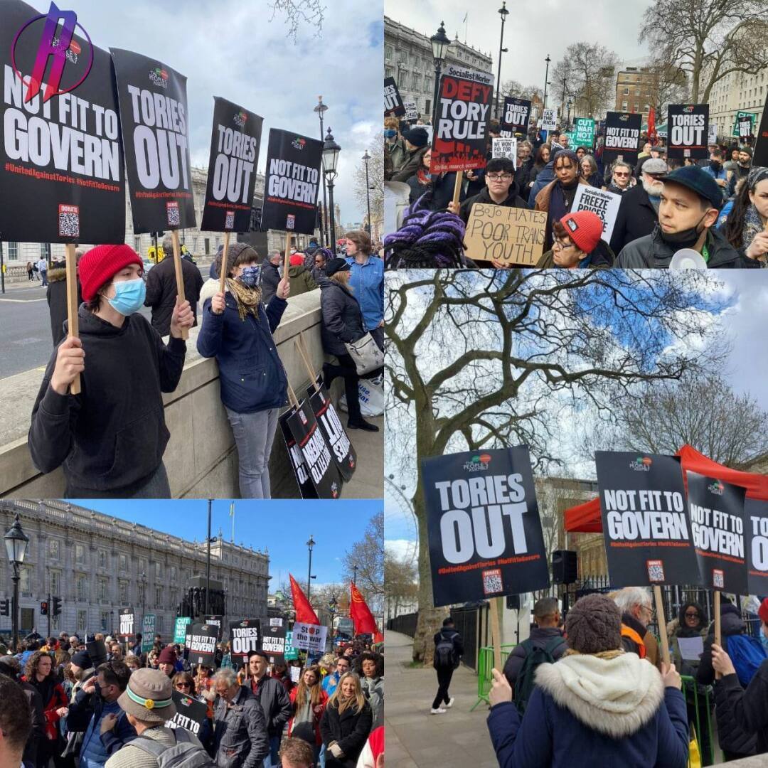 На фоне резкого скачка цен на газ и электричество жители Лондона вышли на протесты