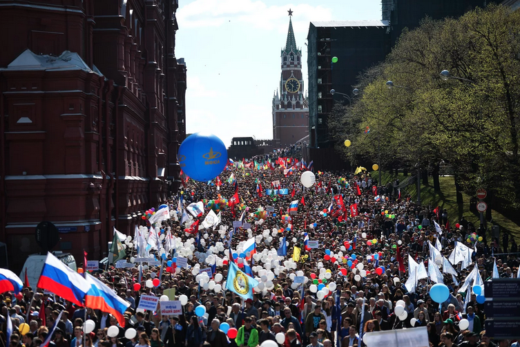 Москва на майских праздниках