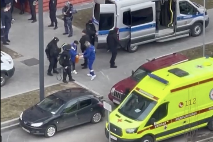 В подмосковье Пенсионер забаррикадировался в квартире и открыл стрельбу, пуля угодила сотруднику МЧС прямо в сердце, мужчина умер до приезда скорой