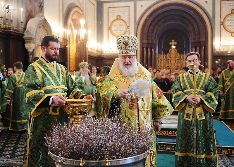 Вербное воскресенье в храме