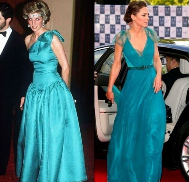 Несколько случаев, когда герцогиня Кембриджская повторила образы принцессы Дианы