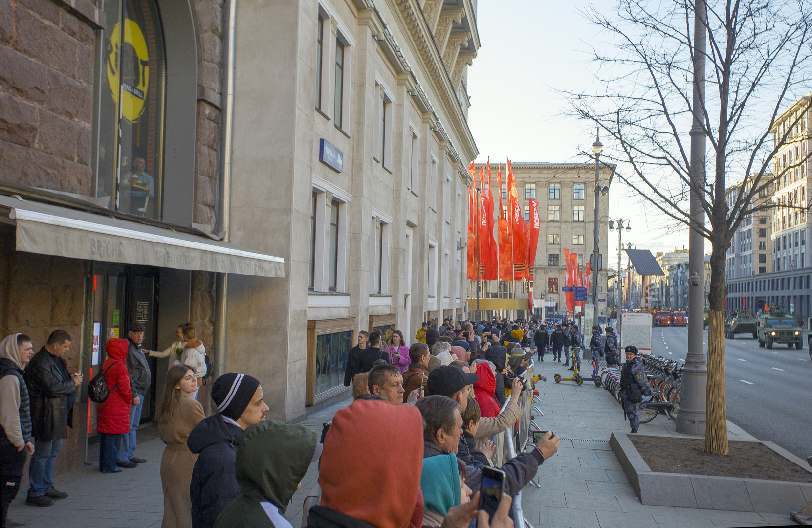 Военная техника на Тверской. Фотографии с репетиции дня Победы