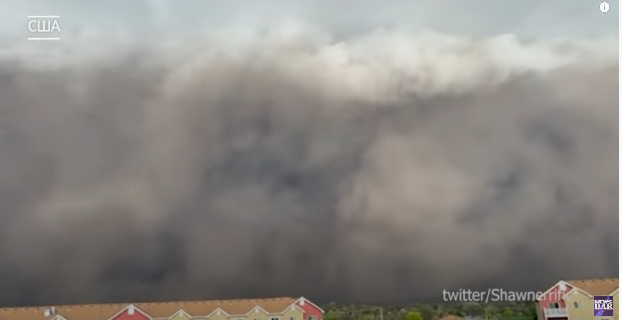 Бог дает последний шанс одуматься Месть природы в Америке. В США ураган поднял стену пыли в сотни метров. Песчаная буря накрыла Дакоту