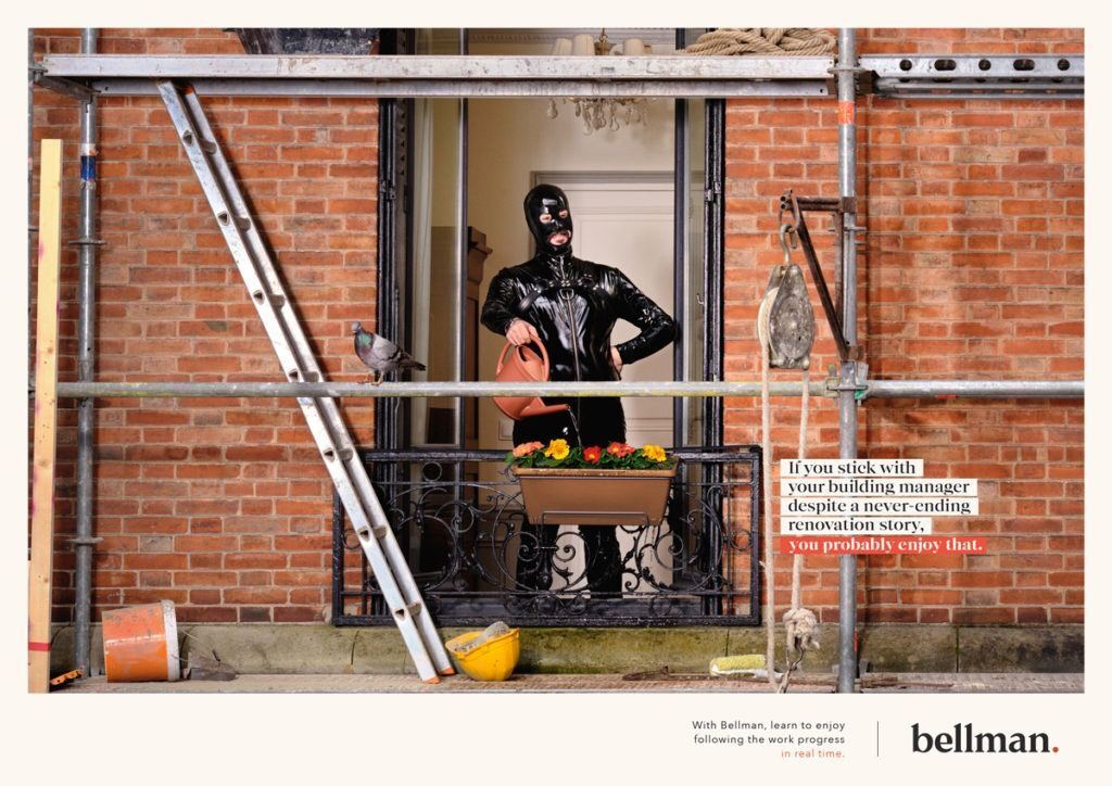 БДСМ реклама от компании по недвижемости