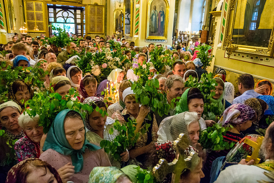 Украшение на троицу в храме фото