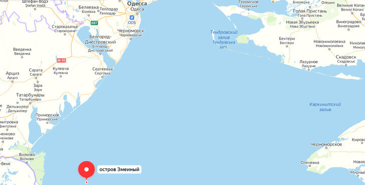 Остров змеиный карта