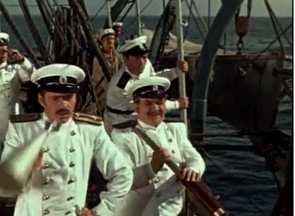 Спасенный русскими матросами негритёнок, оказался на редкость смышленым и добрым. Однажды ему удается спасти матроса... 1953г Фильм?