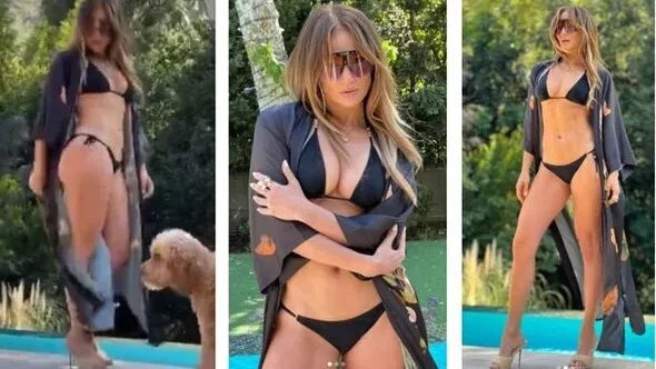 Фото 52-летней Дженнифер Лопес в черных бикини на июнь 2022: как выглядит Лопес сегодня? Поклонники в восторге - «горячее не бывает», новая фотосессия