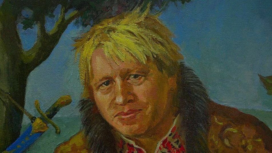 В Чернигове приняли решение посвятить премьера Британии Бориса Джонсона в казаки. 