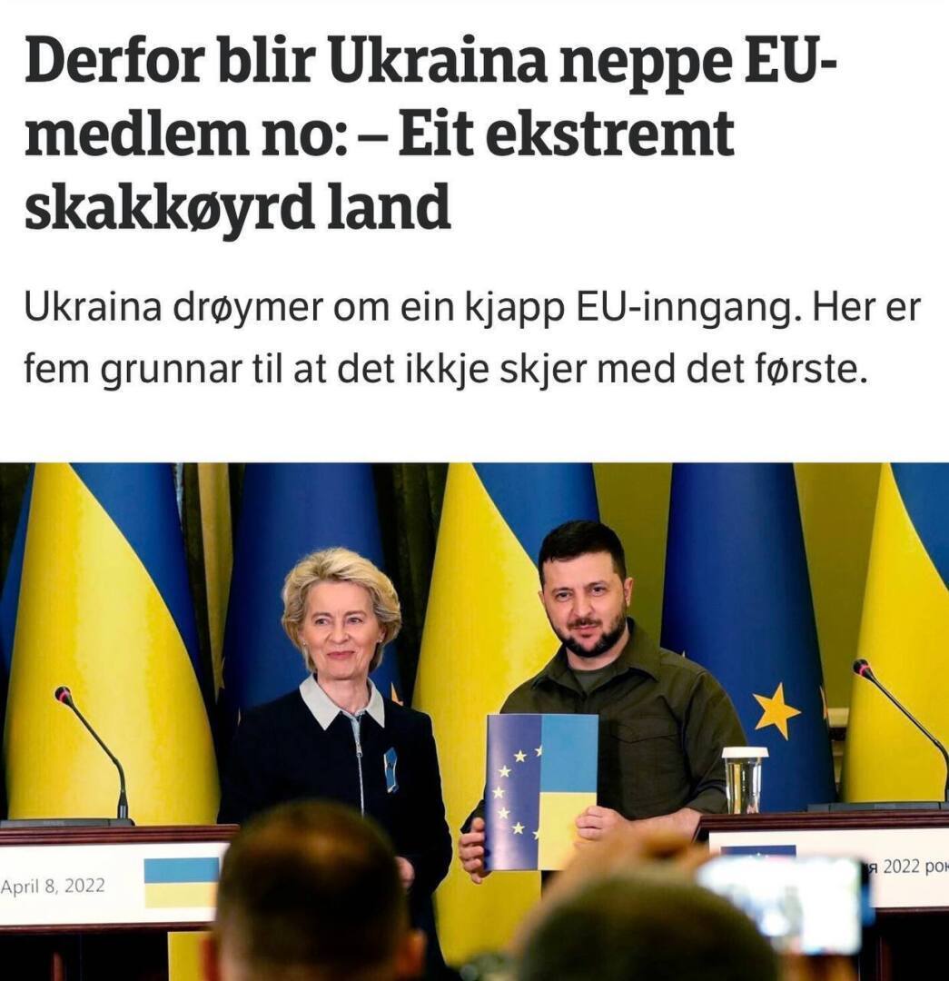 «Украина вряд ли станет членом ЕС. Это слишком слабая страна.