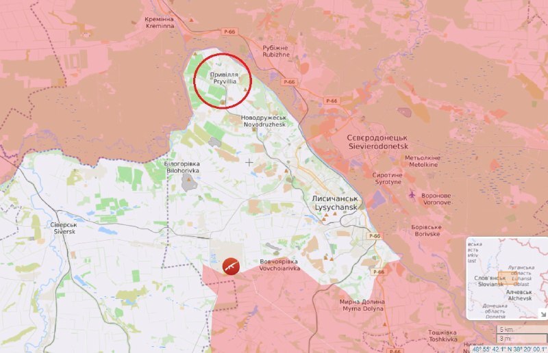 С мест сообщают: союзные войска закрепились в Приволье и полностью завершили зачистку населенного пункта