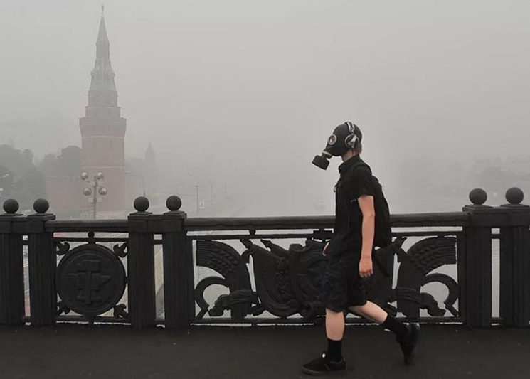 Лето 2010. Аномальная жара и смог над Москвой