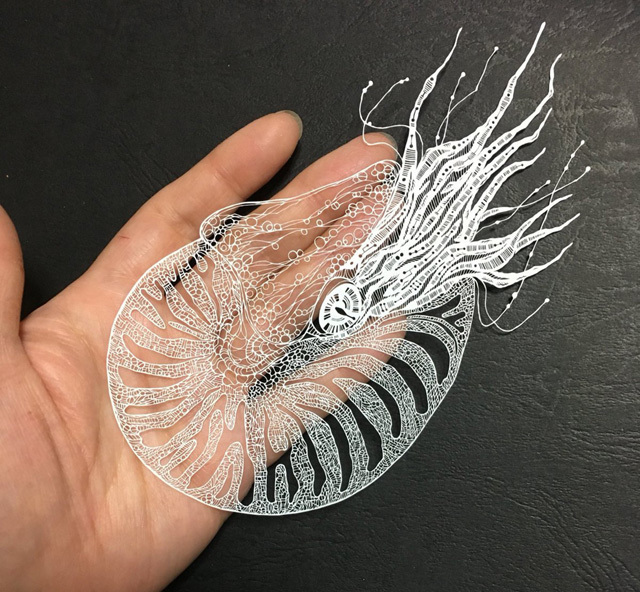 Шедевры с помощью ножа и бумаги