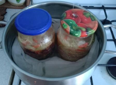 Кабачки по корейски - очень вкусная заготовка на зиму