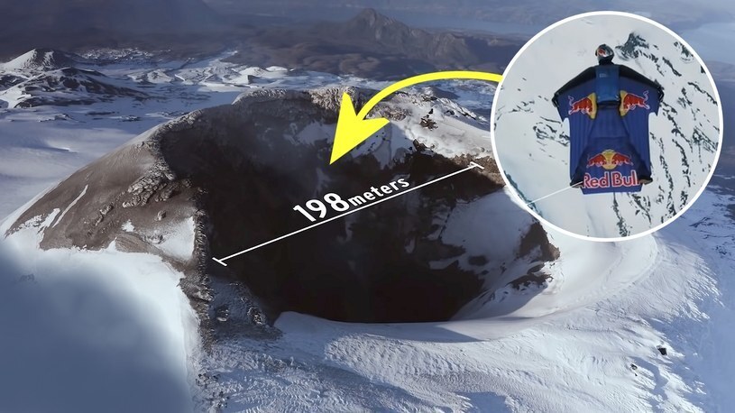 Он залетел в действующий вулкан в вингсьюте и все записал