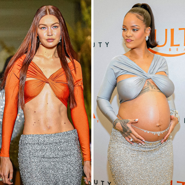 Платье на модели или на знаменитости: что лучше? (Осторожно, беременная Рианна)