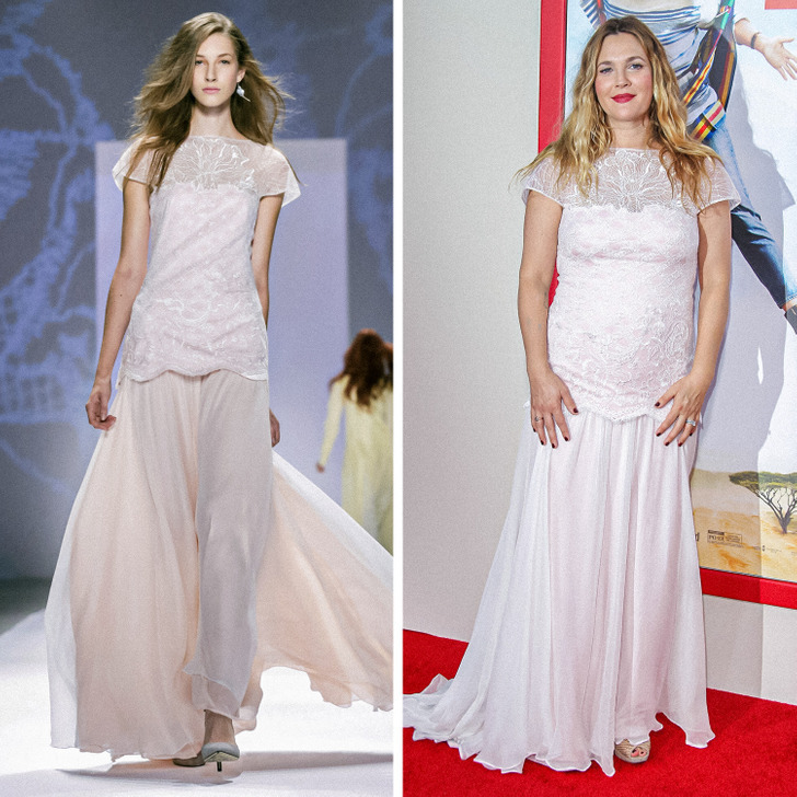 Платье на модели или на знаменитости: что лучше? (Осторожно, беременная Рианна)