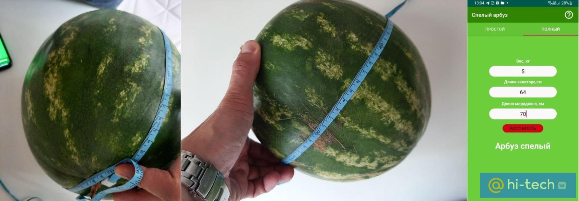 Как определить спелость арбуза с помощью смартфона