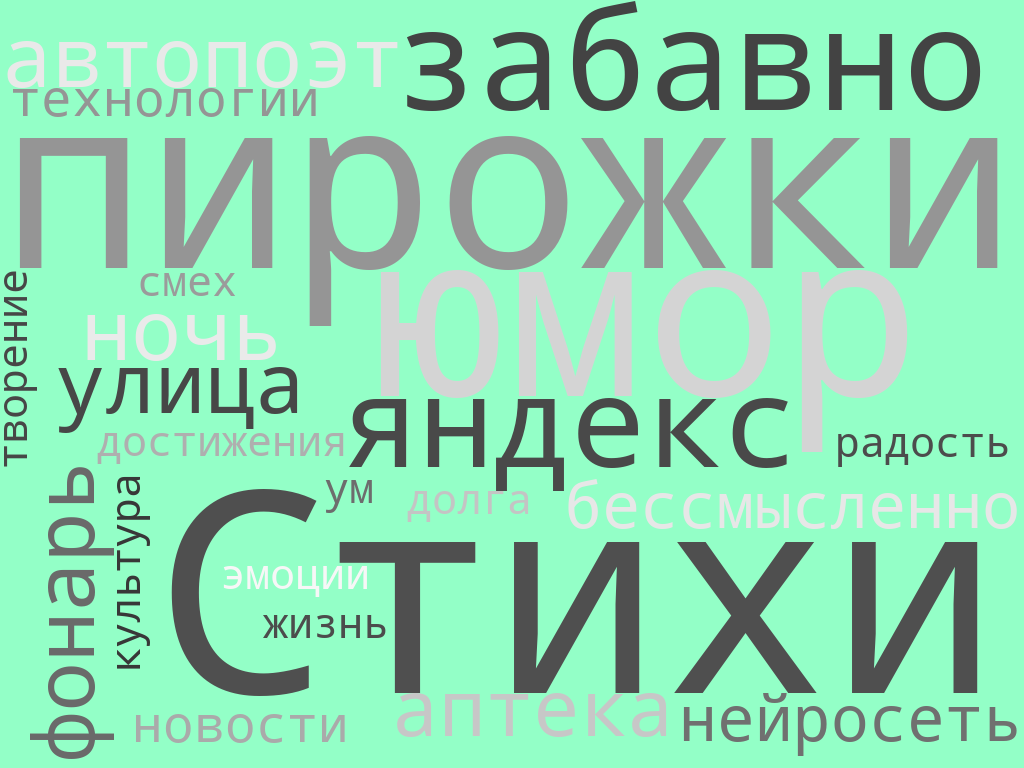 Узнала, что Яндекс умеет писать стихи. Впечатлилась. Привожу примеры