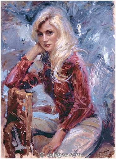 "О женщина, ты слабостью сильна!" Прекрасные женские образы Владимира Волегова.