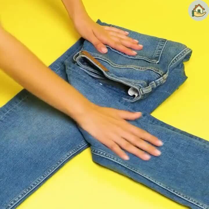 Как красиво сложить джинсы для