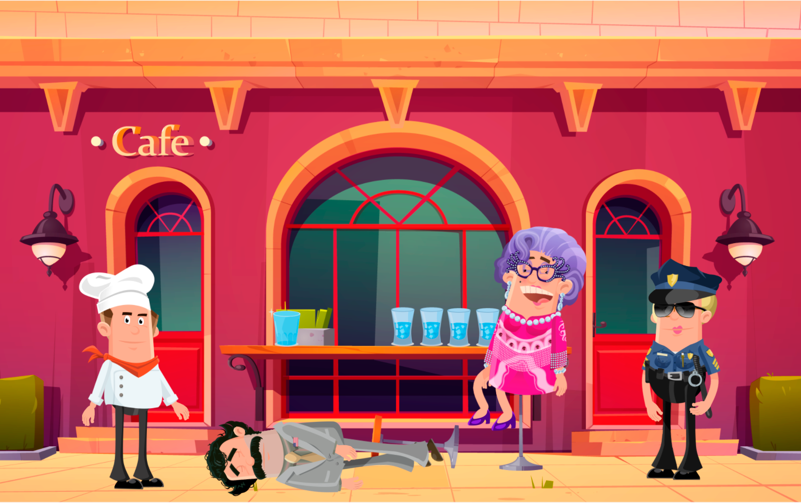 Загадка на логику "Смерть в кафе"