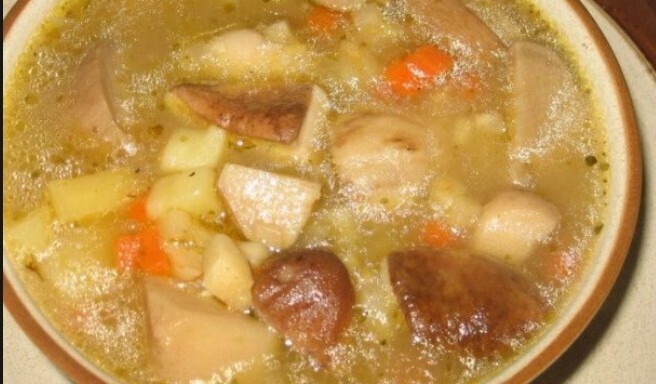 Чешский картофельный суп с заправкой