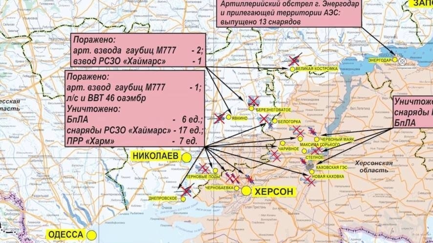 Карта боевых действий под сватово