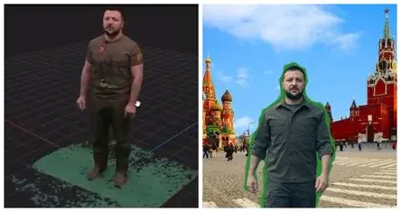 Голографический Зеленский.