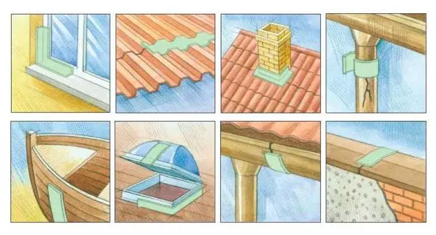 Сверхпрочные ленты для ремонта кровли, дымоходов от протечки труб, крепления зеркал