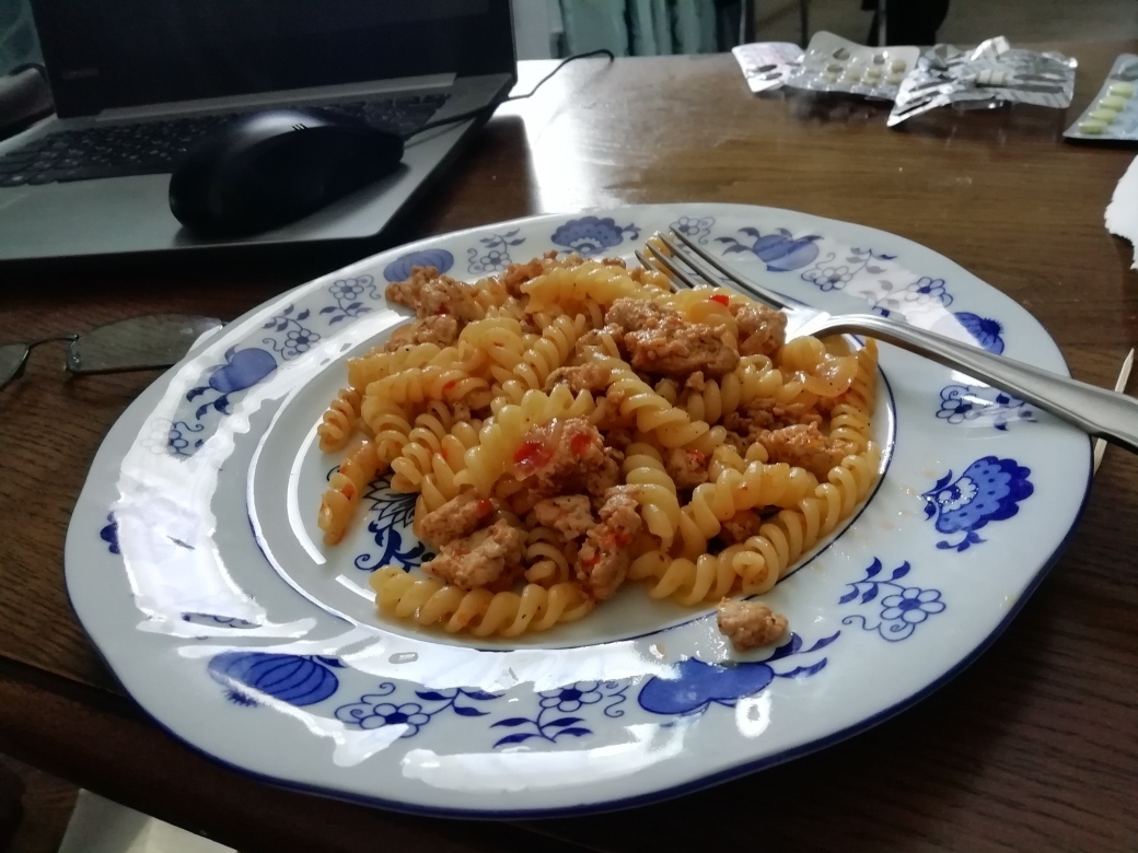 Макароны а-ля "По-Флотски", вернее "По-Холостяцки"