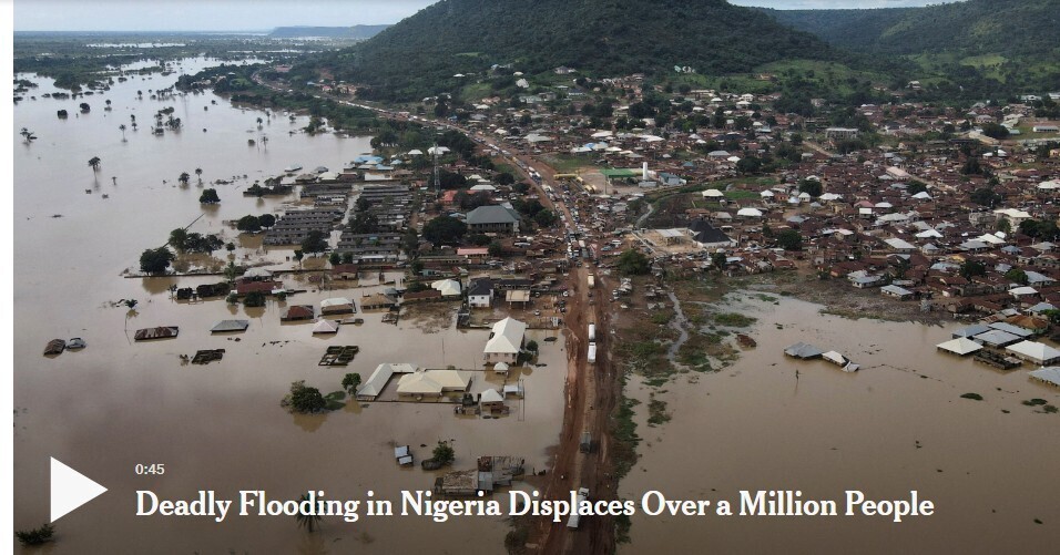 Наводнения в Нигерии уносят жизни сотен людей и вынуждают покинуть свои дома более миллиона человек