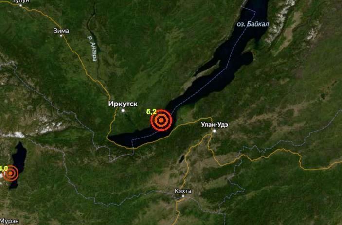 Карта землетрясения в иркутской области