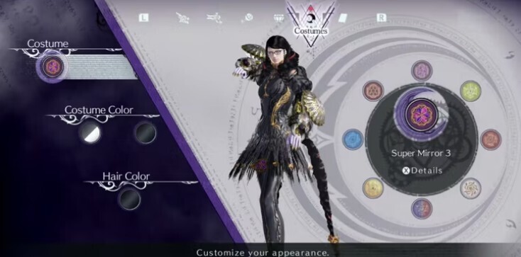 Bayonetta 3: как разблокировать все костюмы