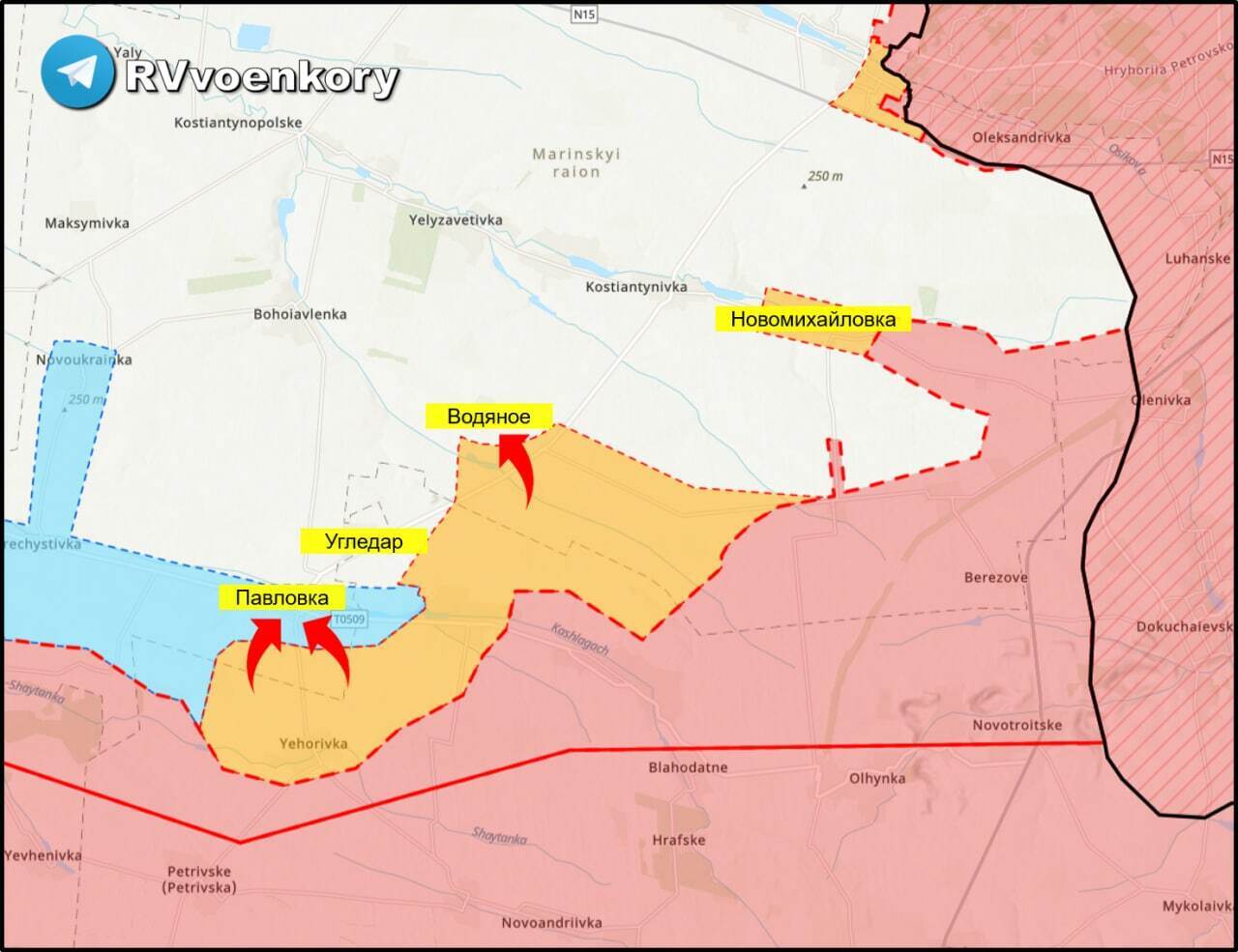 Карта боевых действий на украине на октябрь 2022