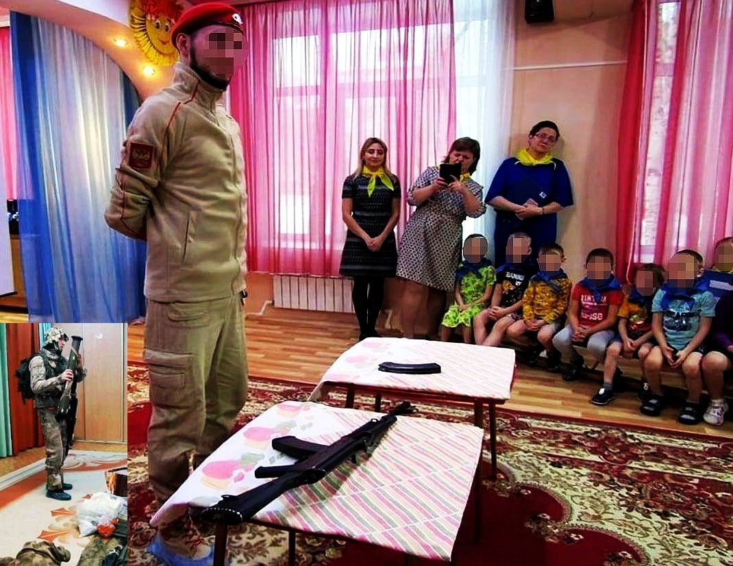 «Солдаты в подгузниках»: малышей в детских садах учат собирать автомат, надевать противогаз и демонстрируют им гранатомёт. Это нормально?