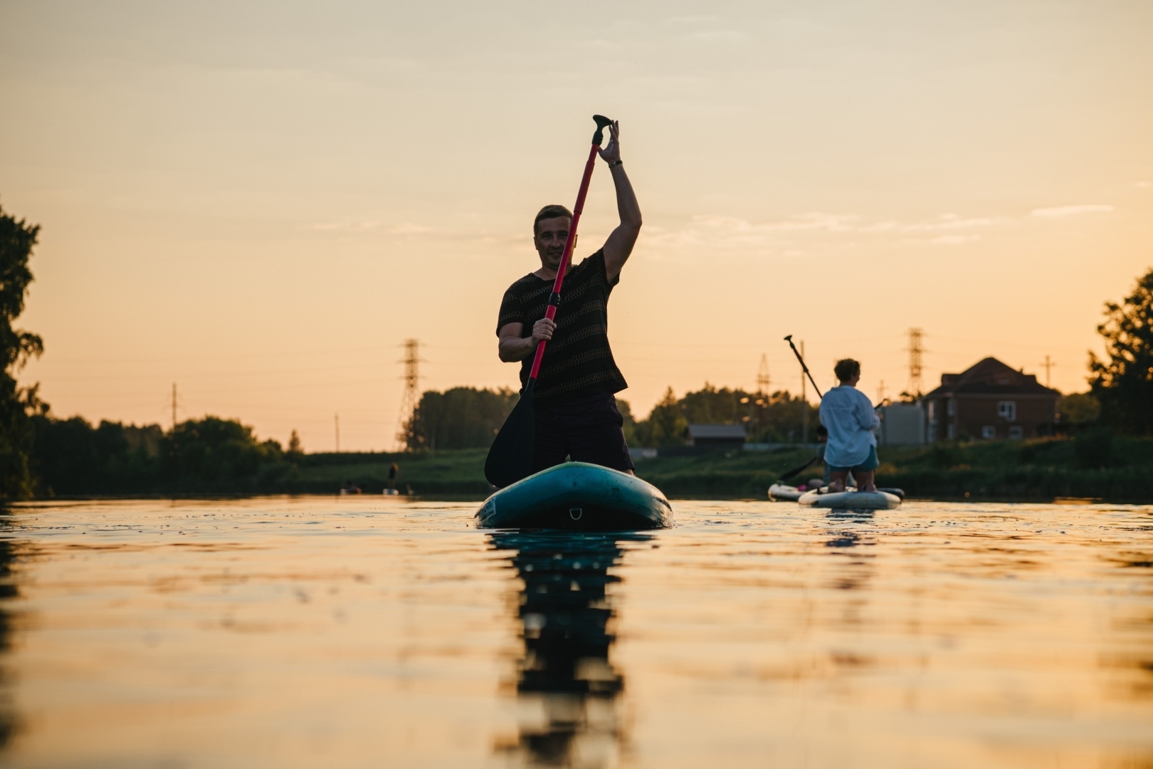 Сап-борд надувная доска, которая не прогибается даже под тяжеловесом