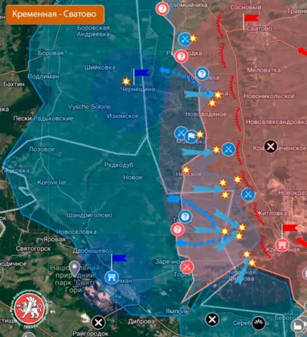 Карта сватово луганской области