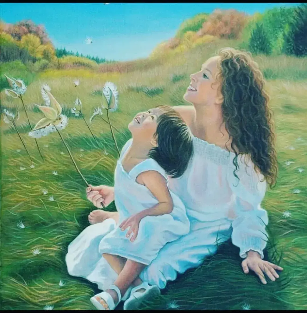 Картина счастье мама и малыш