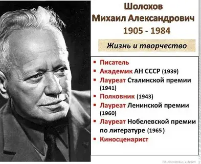 Шолохов «Судьба человека»