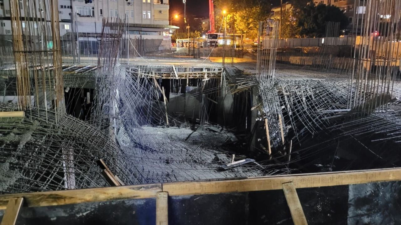 При строительстве центра развлечений обвалилось перекрытие