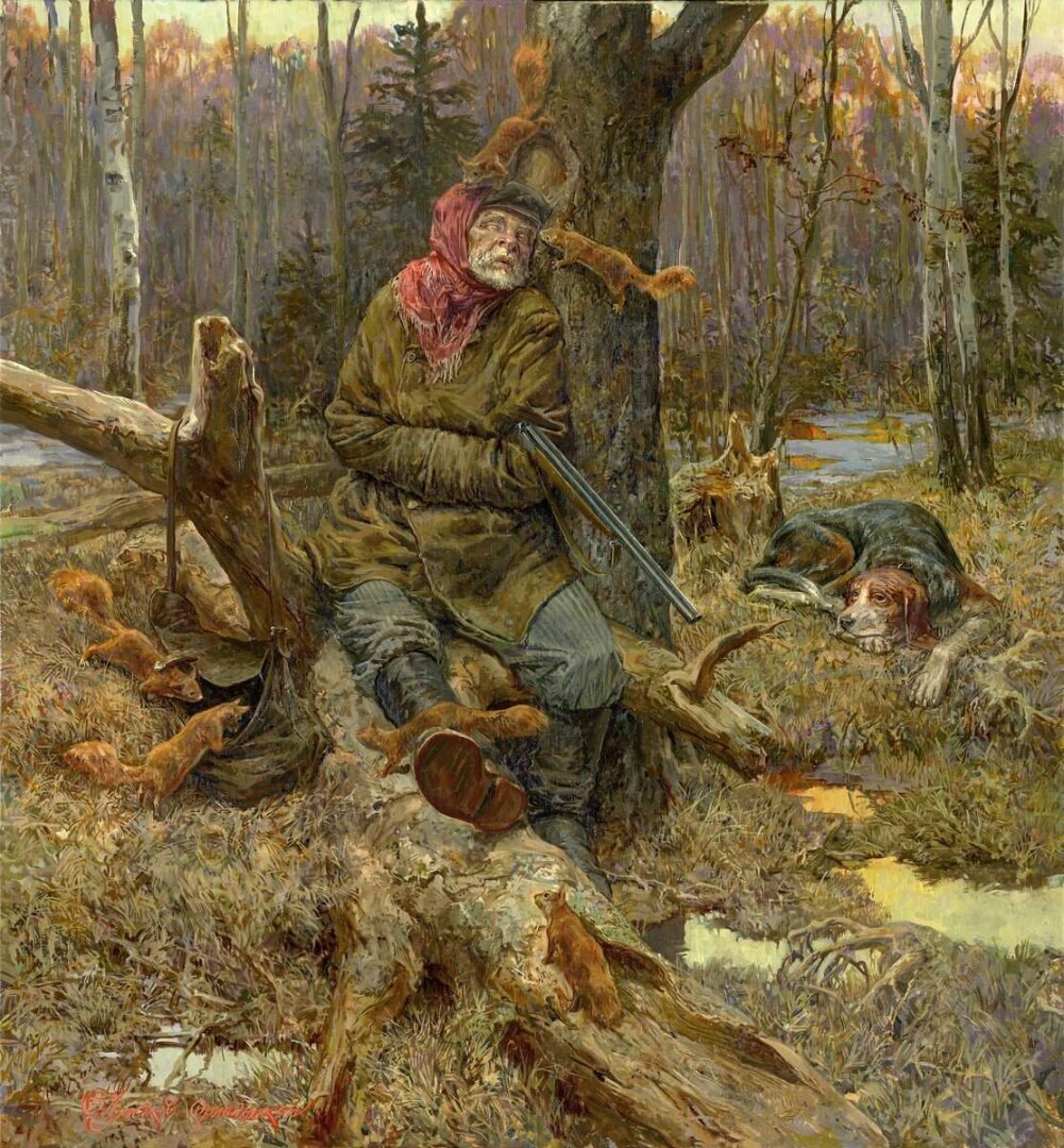 Чумаков -Орлеанский художник охота
