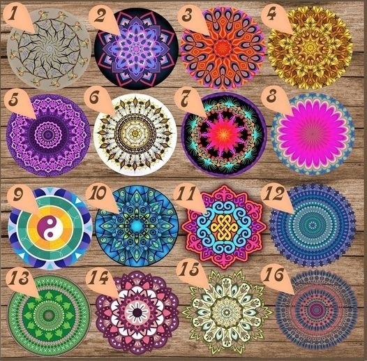 Подсказки судьбы, приходящие отовсюду. В данном случае тест и выбор мандалы.