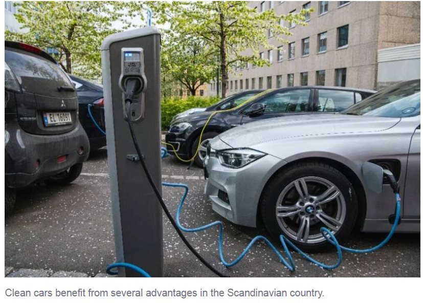 Каждый пятый автомобиль на норвежских дорогах - электрический