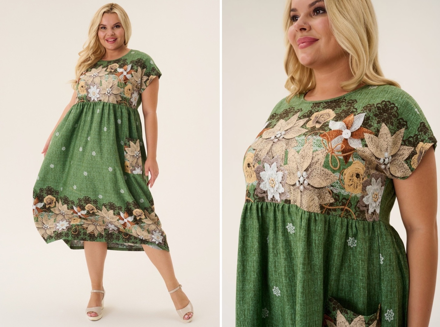 Женское, длинное платье, трикотажное "Эльза" из Ивановского трикотажа