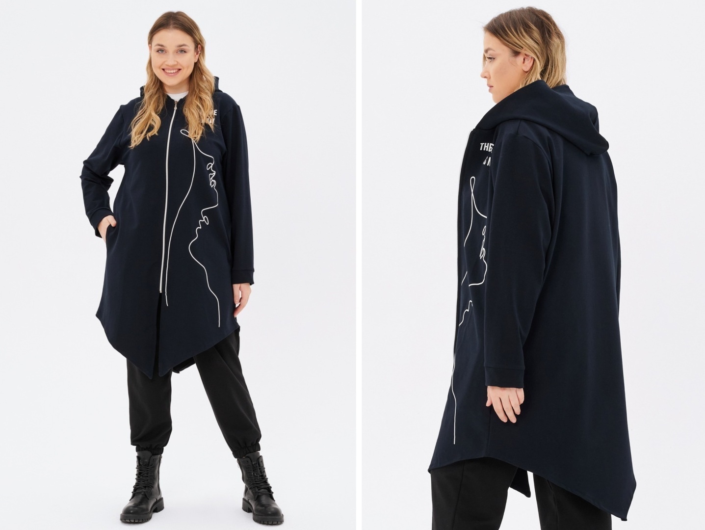 Женская туника больших размеров из Ивановского трикотажа