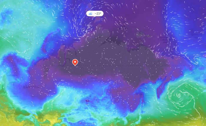 Россия опять бьет рекорды по минусовым температурам