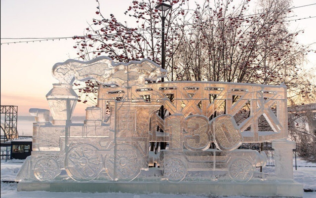 Ледовый городок в г. Новосибирске