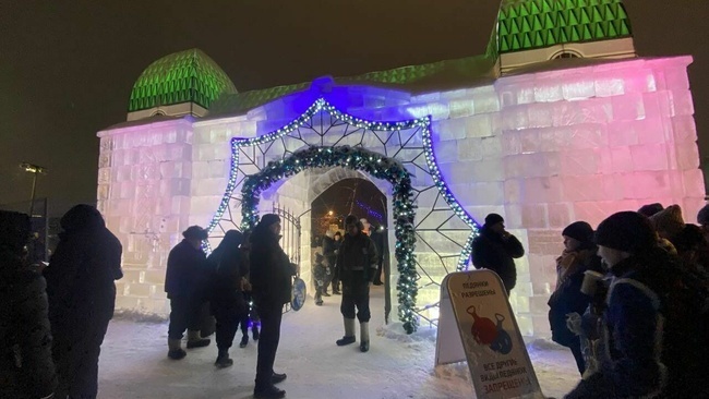 Ледовый городок в г. Новосибирске