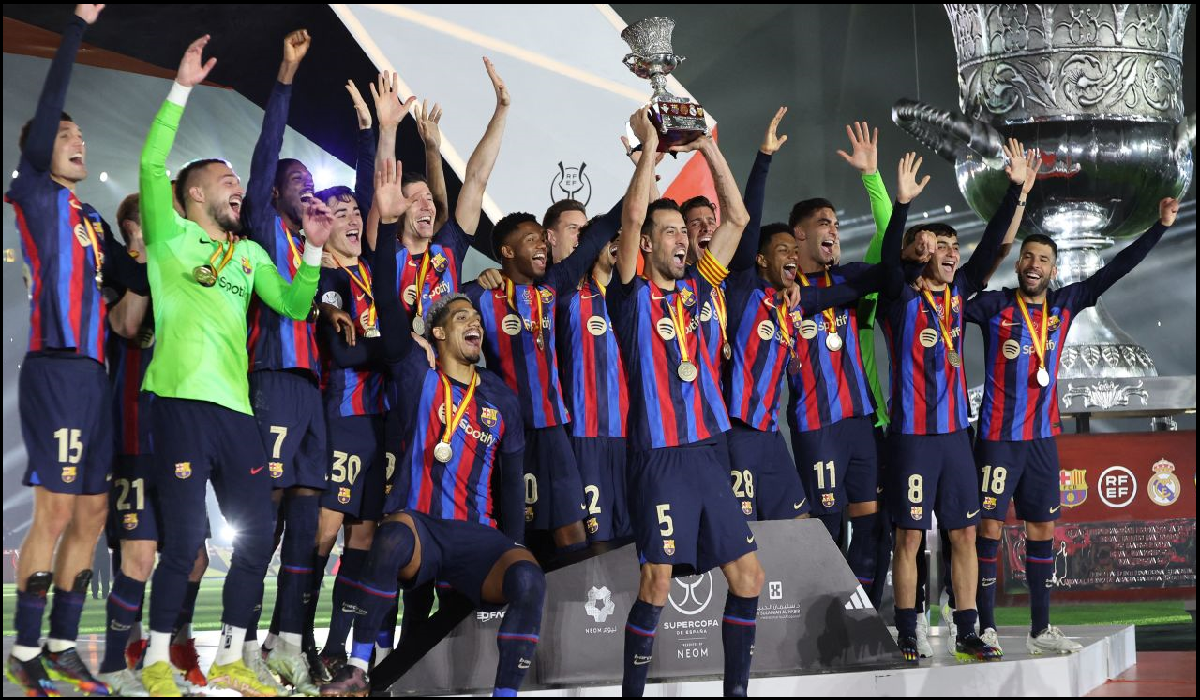 Барселона с трофеем! Суперкубок Испании!